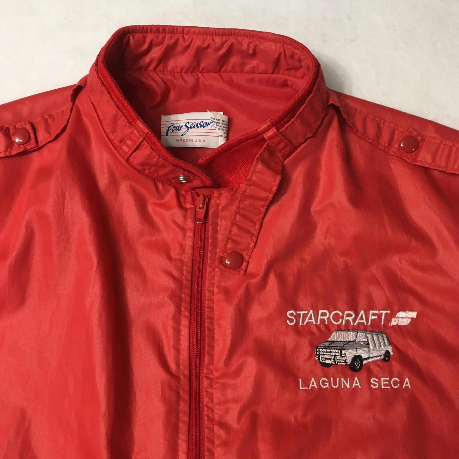 Laguna Seca Raceway Starcraft Jacket Usa Four Seasons Xl Windbreaker Racing